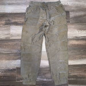 Boutique silk pants. Jogger style